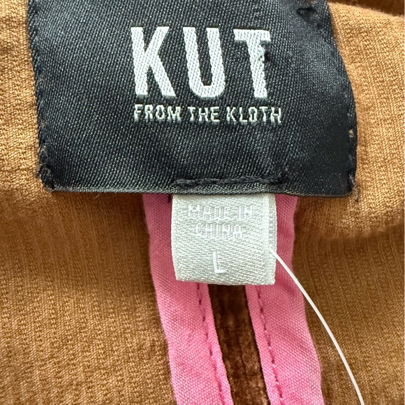 Kut from the Kloth Women's Brown Corduroy Jacket - Picture 4 of 5